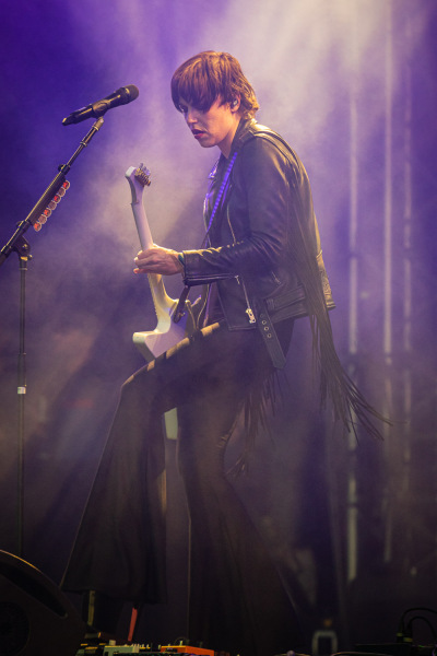 Halestorml - here Lzzy Hale on guitar and vocals