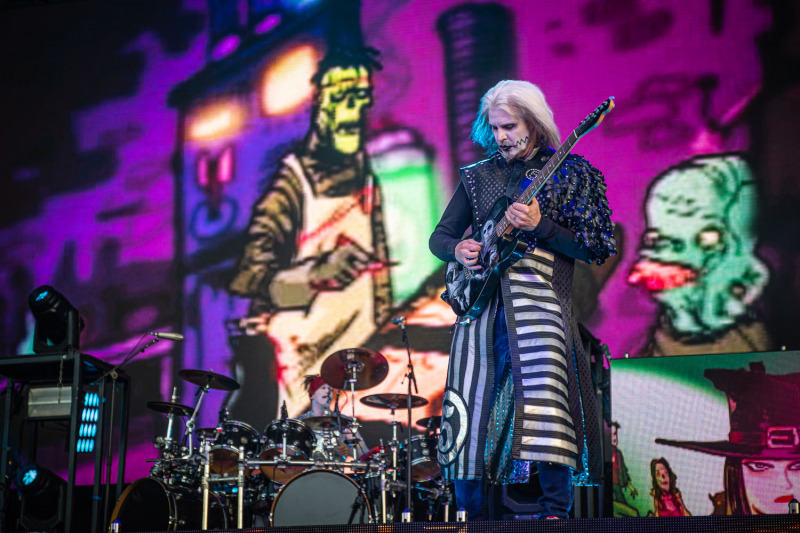 Rob Zombie live on stage at the 2019 Copenhell Metal Festival  - here John5 on guitar